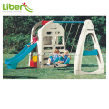 Indoor kids slide with swing